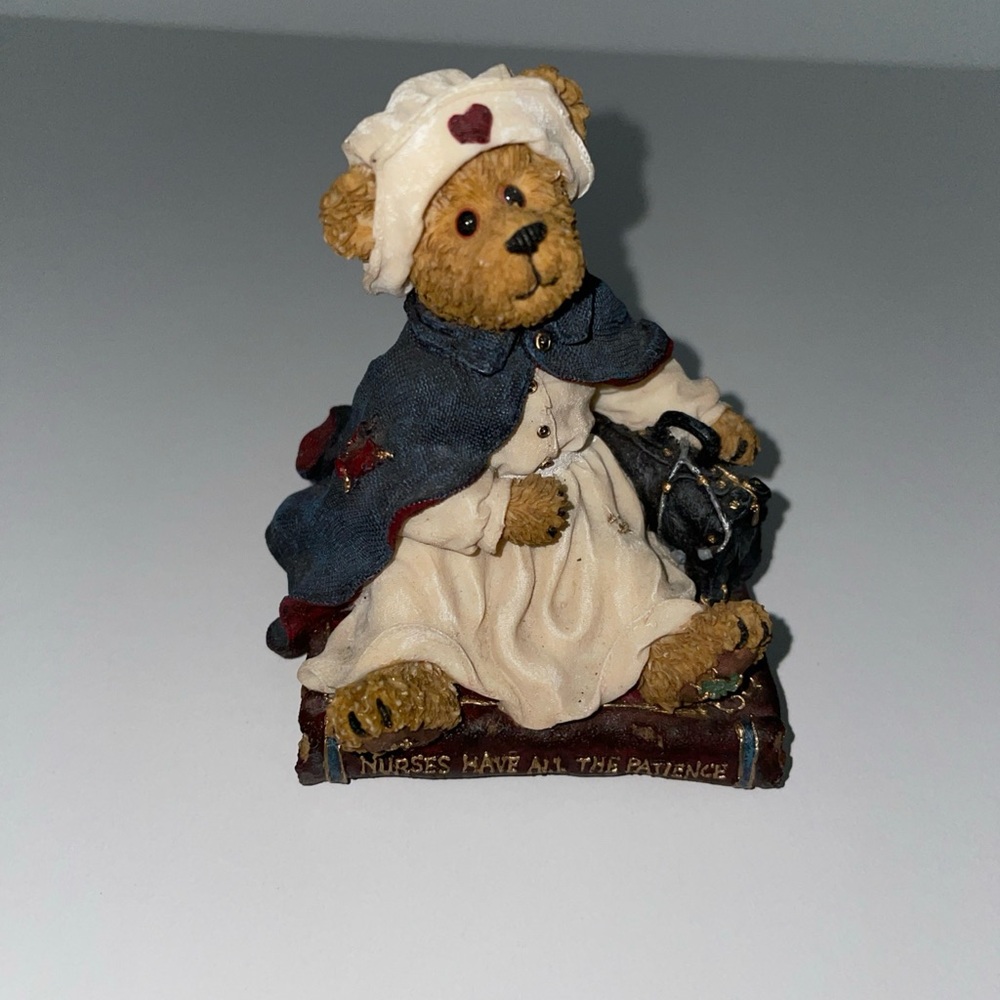 Boyds Bears Florence Nurse Figurine with Red Accents